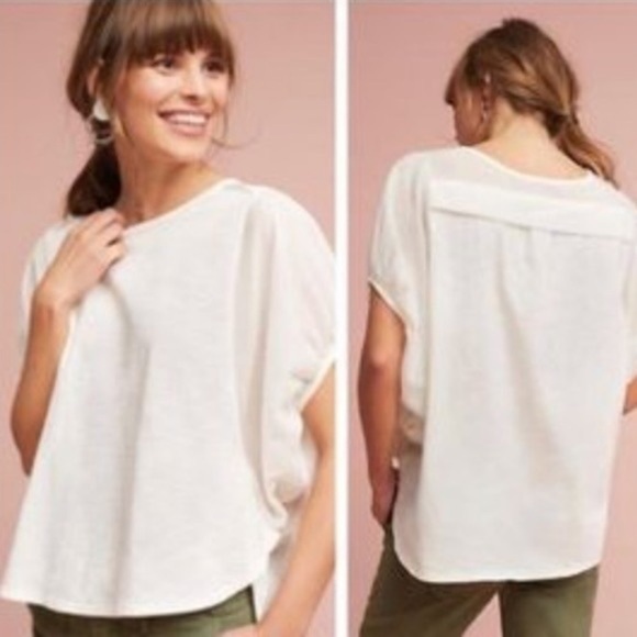 ANTHROPOLOGIE-ERI + Ali “ Brinoy” Batwing Top (Size:Small) - Picture 1 of 7